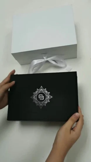 Роскошный бумажный магнит на заказ, складная магнитная подарочная коробка, упаковочная коробка для одежды
